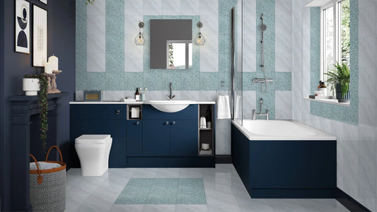 Lumiflora Engraved Pattern Marble Tile Collection - MARICERA