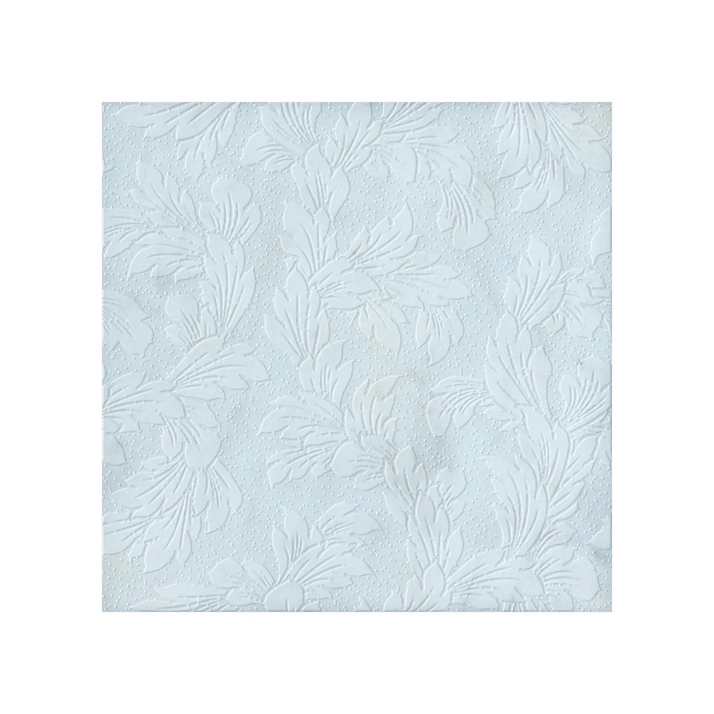 Acanthus-Leaf Engraved White Marble Tile/Uncolored - MARICERA