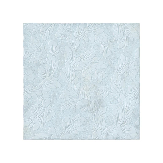 Acanthus-Leaf Engraved White Marble Tile/Uncolored - MARICERA