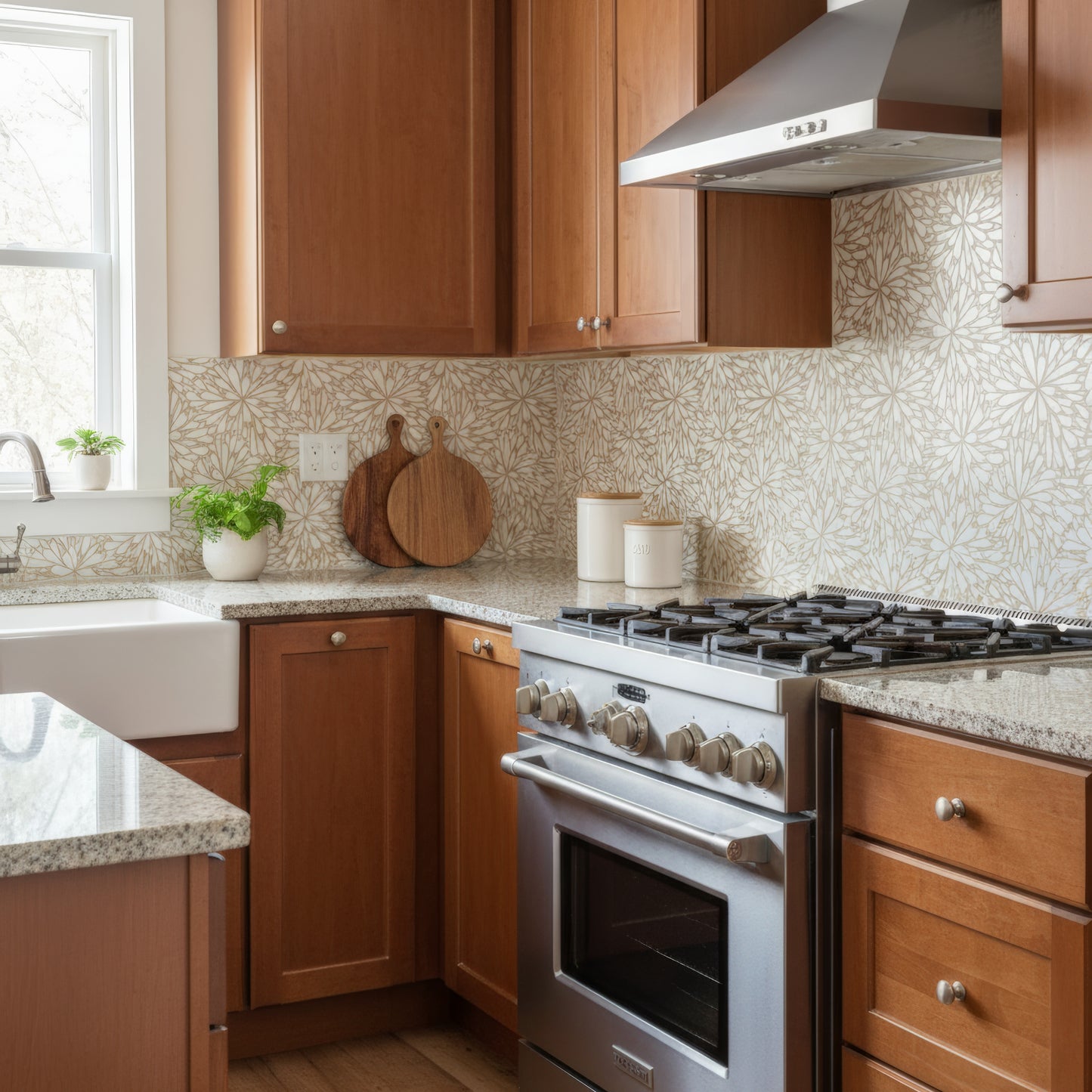 LumiFlora Engraved White Marble Tile- Glitter Gold