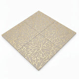 LumiFlora-Gold Leaf-Crema Marfil Engraved Tile - MARICERA LumiFlora-Gold Leaf-Crema Marfil Engraved Tile - MARICERA