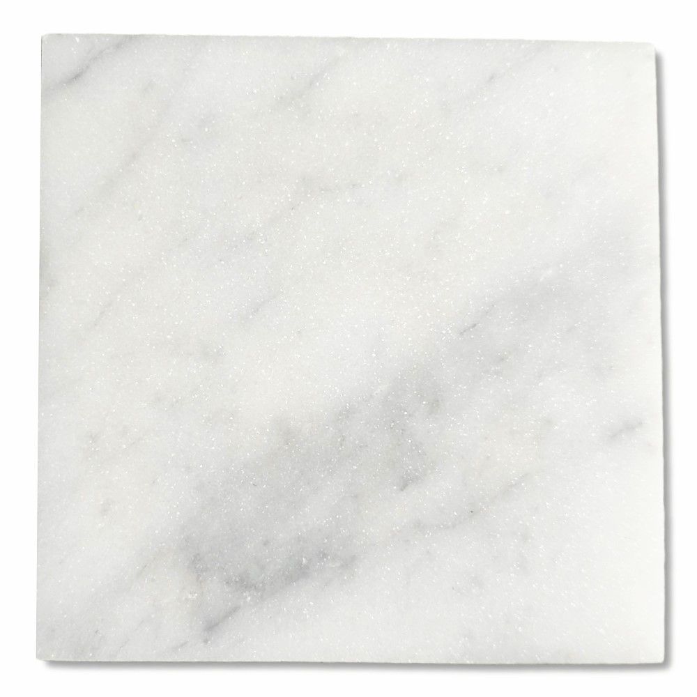 Bianco White Marble 12x12 Polished Tile for Wall & Floor Premium Natural Stone
