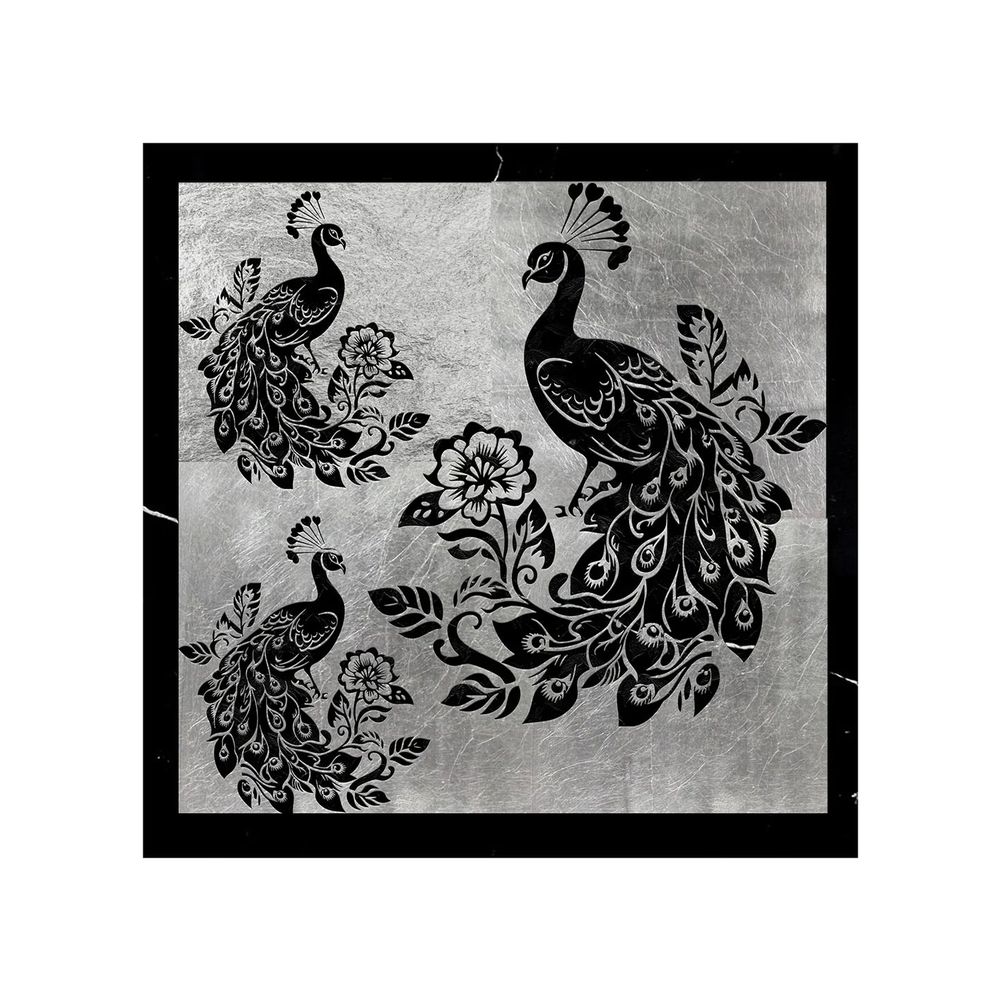 Peacock-black