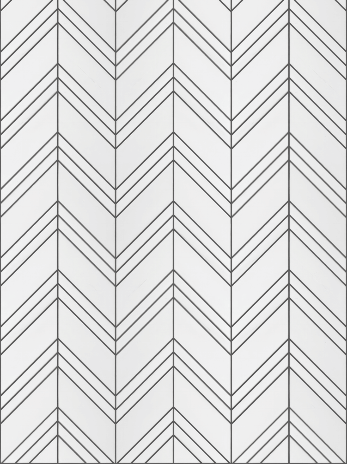 Chevron Dolomite Honed White Marble Mosaic Tile For Walls & Floors - MARICERA