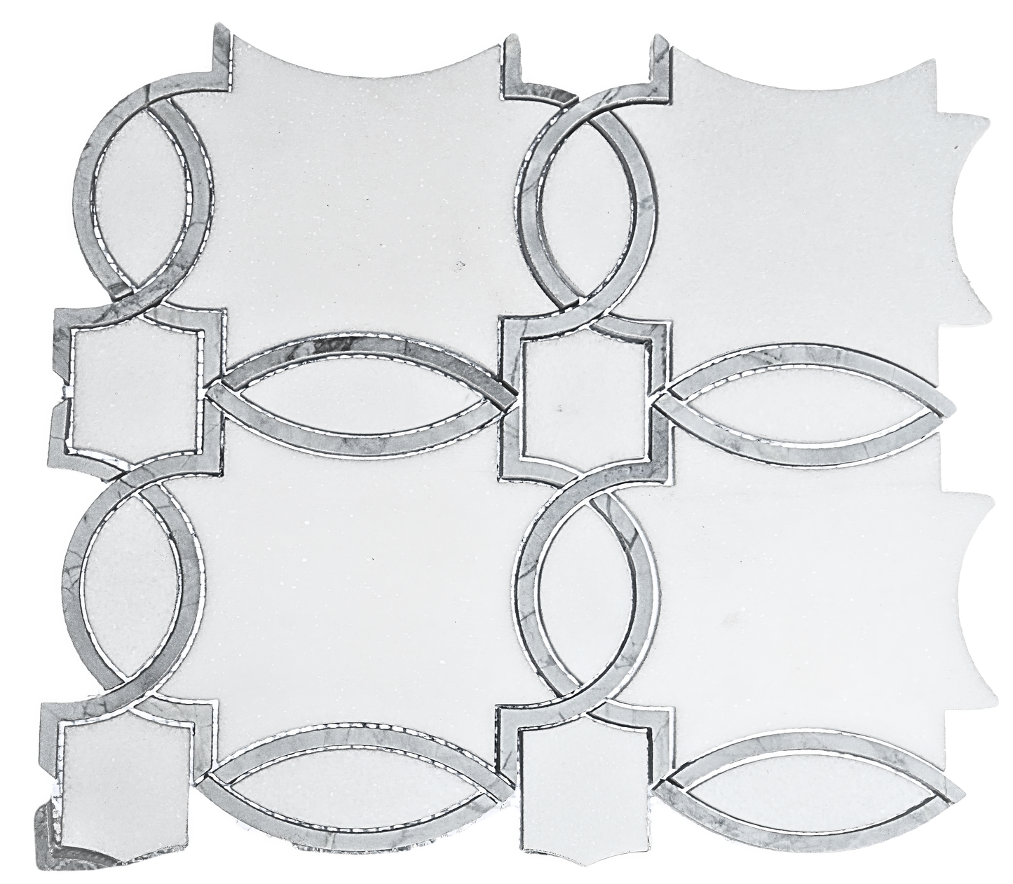 Serene Polished Marble Mosaic Tile For Walls & Floors
