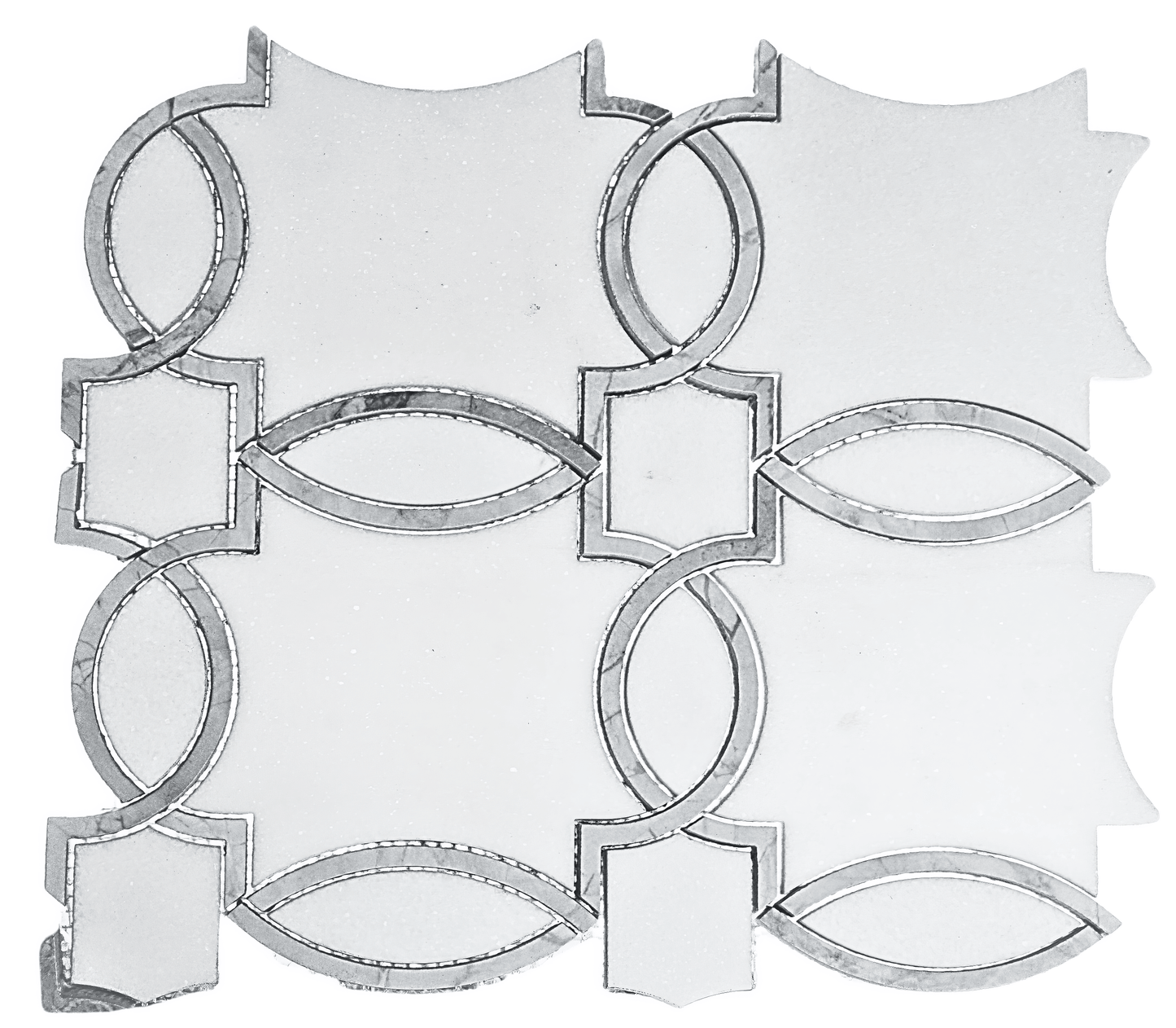 Serene Polished Marble Mosaic Tile For Walls & Floors-Sample
