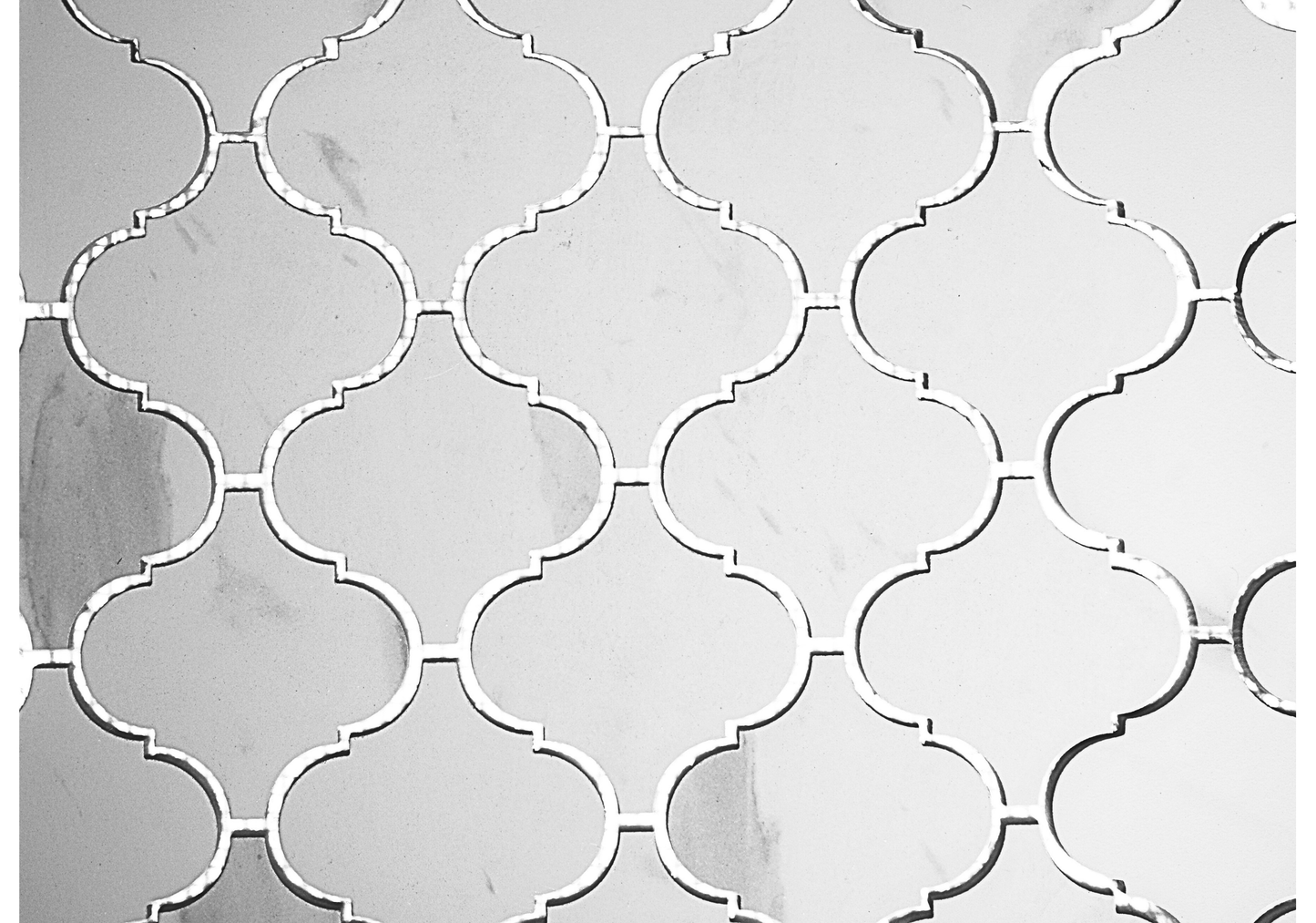 Lantern Calacatta Polished White Porcelain Mosaic Tile For Walls & Floors