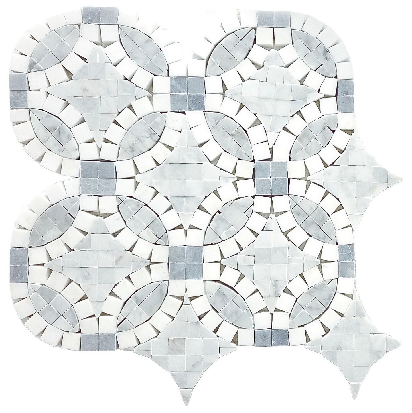 Gray Marble 12x12 Honed White Marble Tile For Walls & Floors-Sample