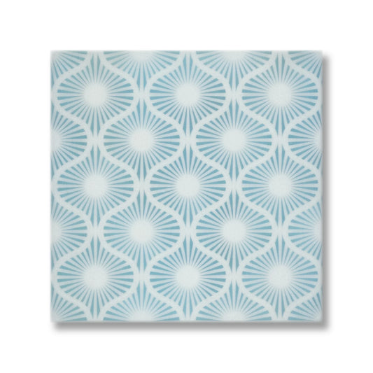 Opulent Waves-Blue-Engraved Marble Tile - MARICERA