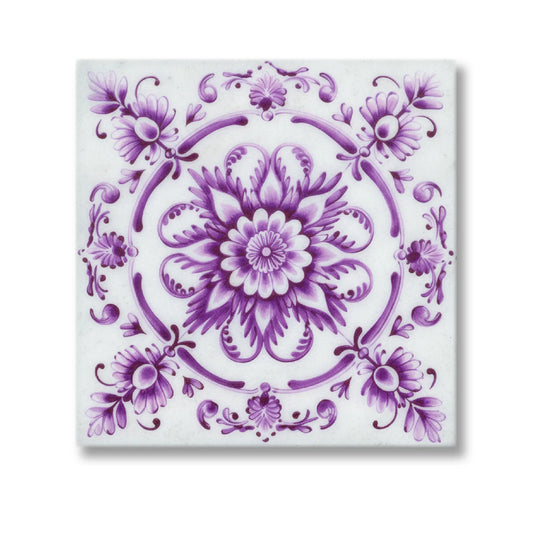 Florentina-Puple-Engraved Marble Tile - MARICERA