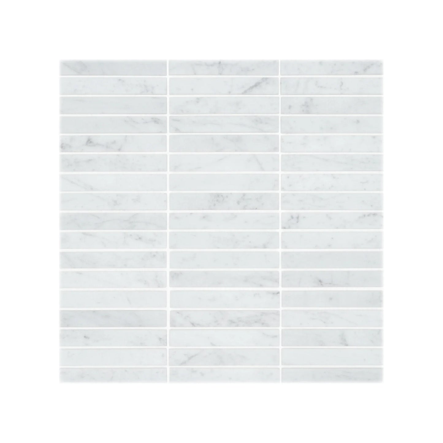 Carrara 1x4 Brick Honed White Marble Mosaic Tile For Walls & Floors - MARICERA