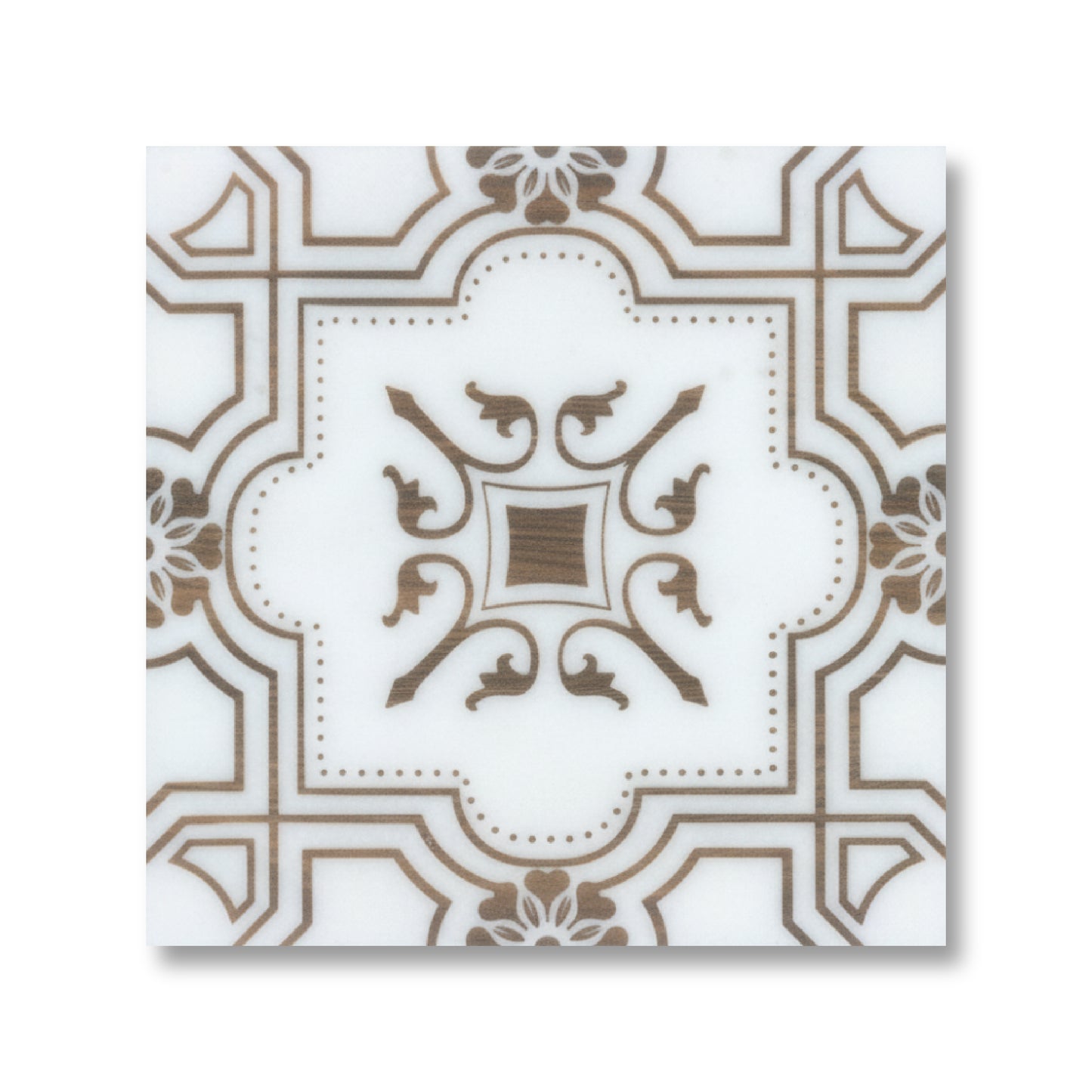 The Liria-Woodlook-Engraved Marble Tile 8x8 in.