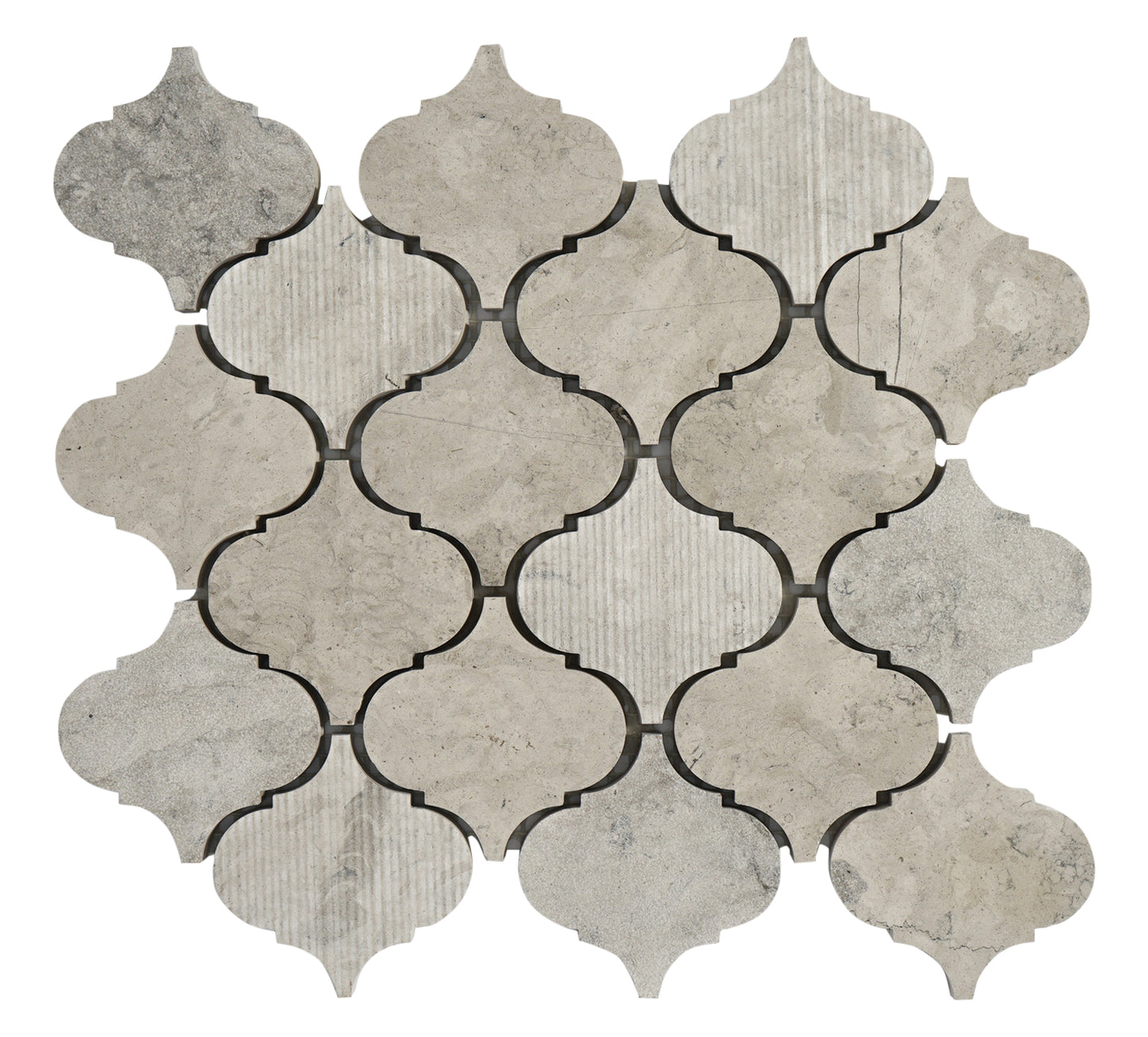 Lantern Thala Gray Limestone Mosaic Tile For Walls & Floors