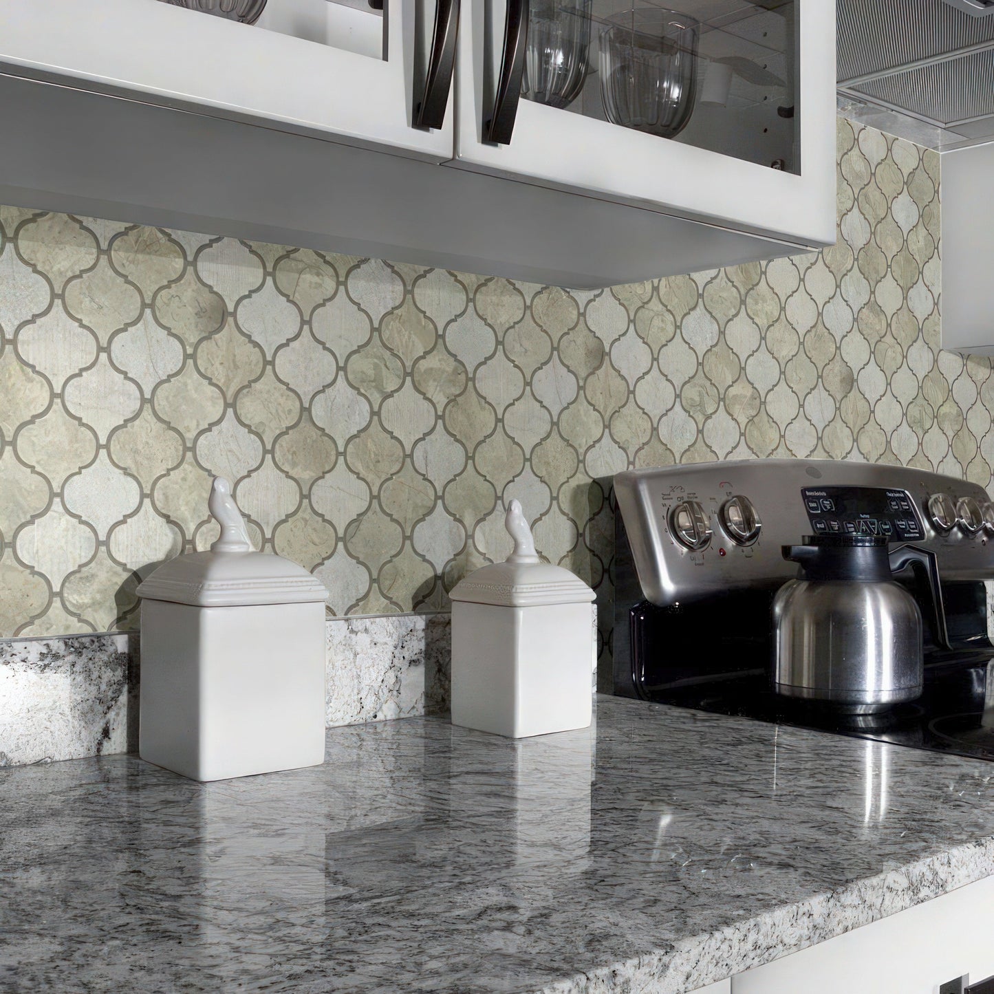 Lantern Thala Gray Limestone Mosaic Tile For Walls & Floors