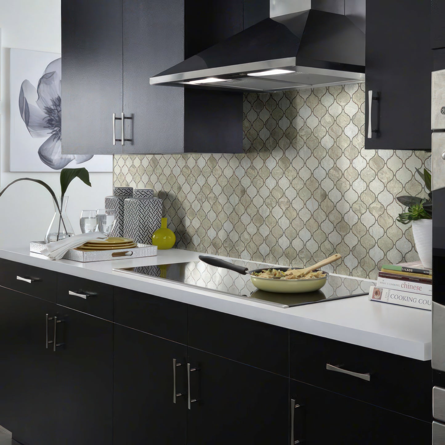 Lantern Thala Gray Limestone Mosaic Tile For Walls & Floors