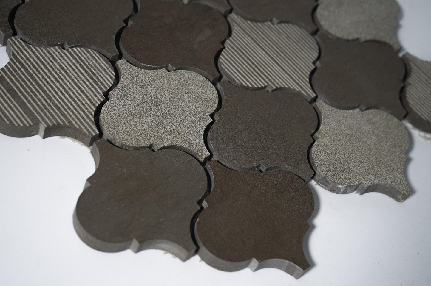 Lantern Foussana Gray Limestone Mosaic Tile For Walls & Floors
