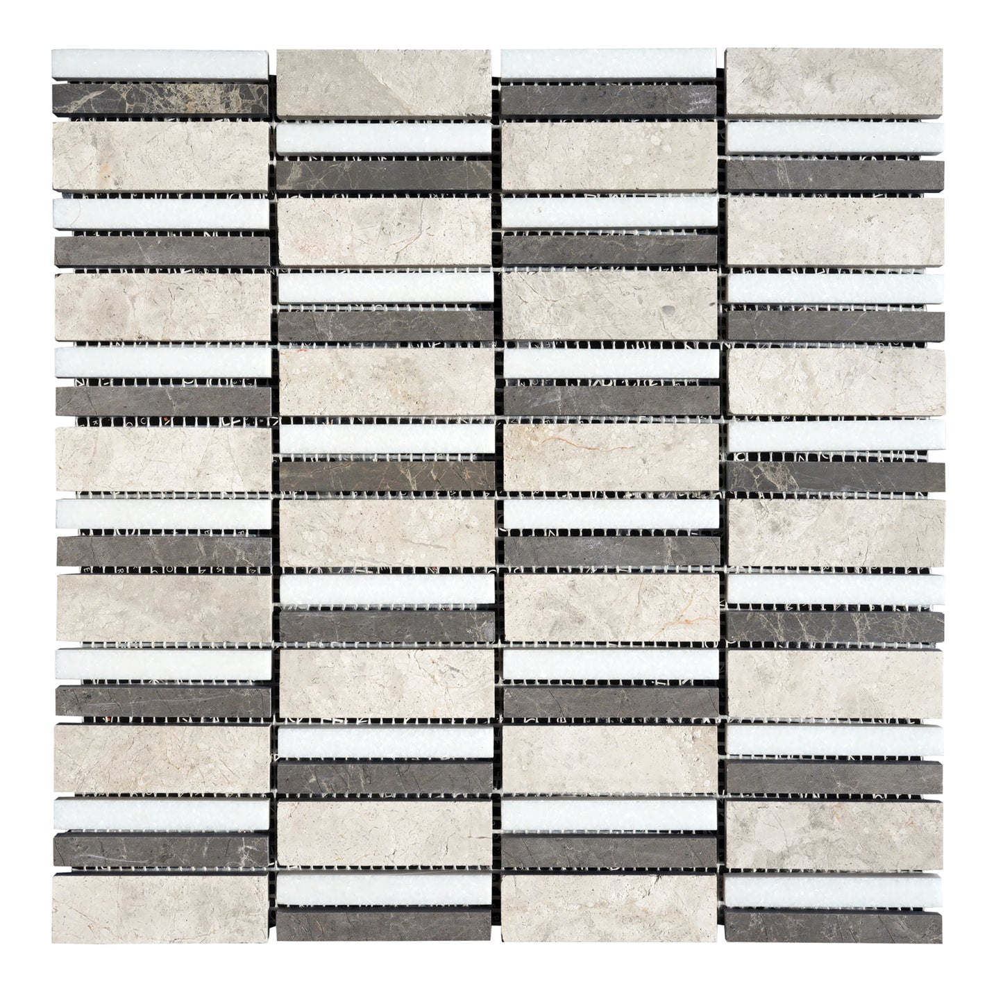 Horizon 1x3 Honed Marble Mosaic Tile For Walls & Floors