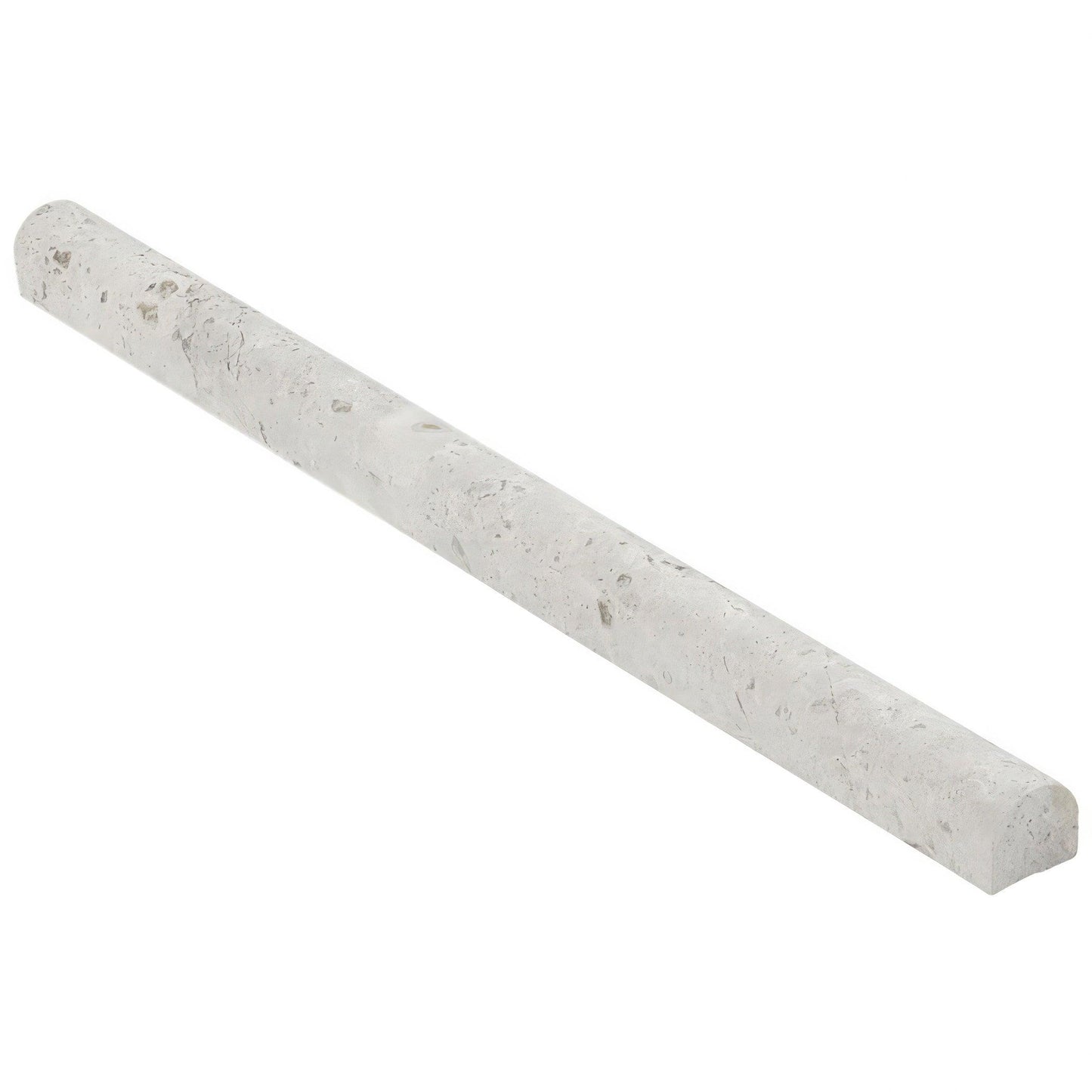 Silver Sand Pencil Liner Honed Gray Limestone Tile Trim For Walls & Floors
