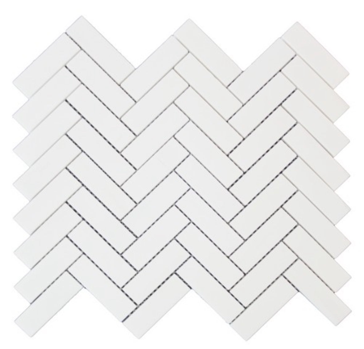 Bianco Dolomite 1x3 Herringbone Polished White Marble Mosaic Tile For Walls & Floors