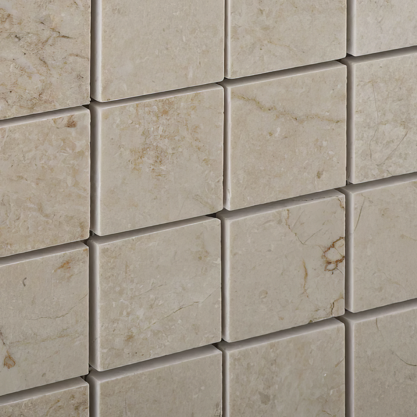 Crema Marfil 2x2 Honed Beige Marble Mosaic Tile For Walls & Floors