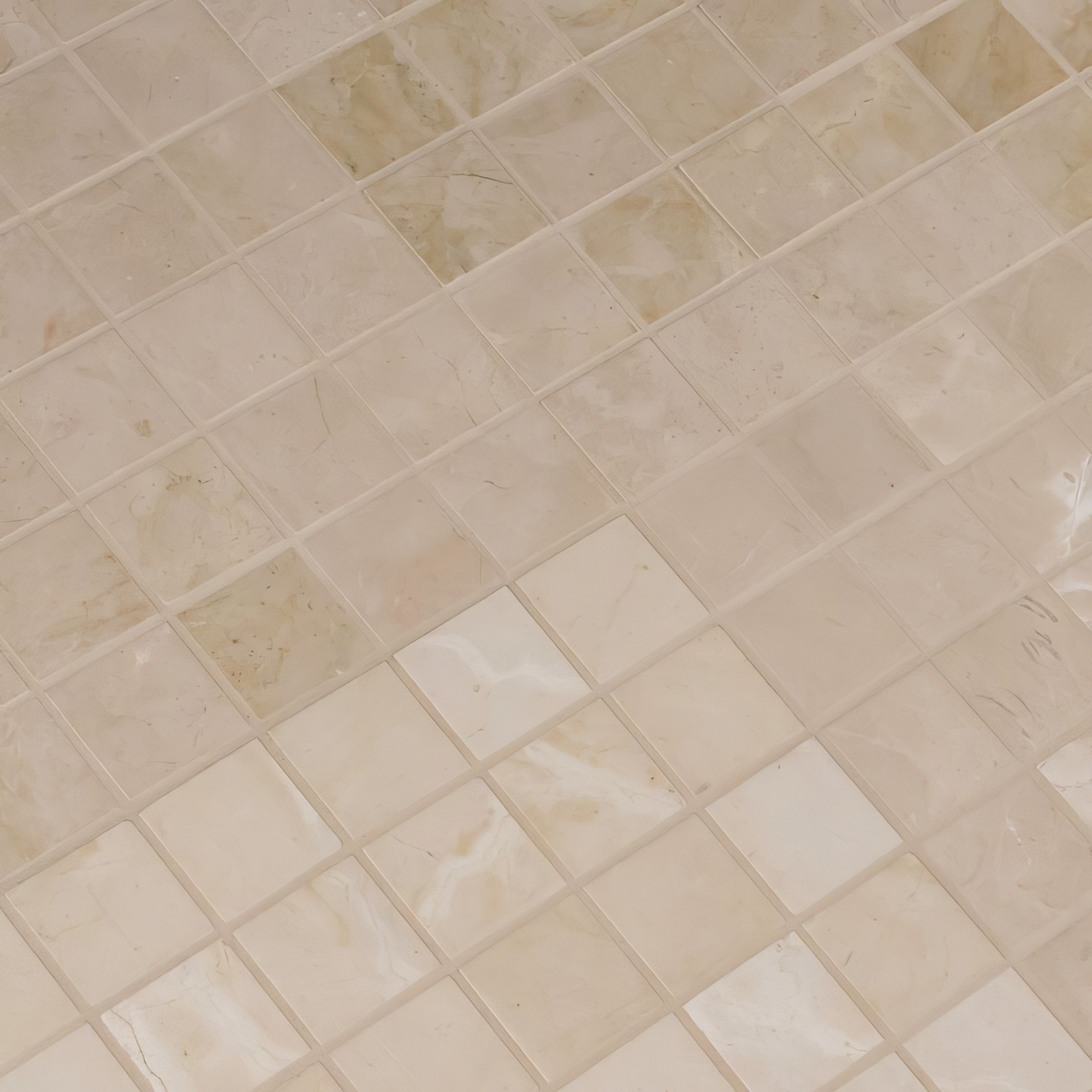 Crema Marfil 2x2 Honed Beige Marble Mosaic Tile For Walls & Floors