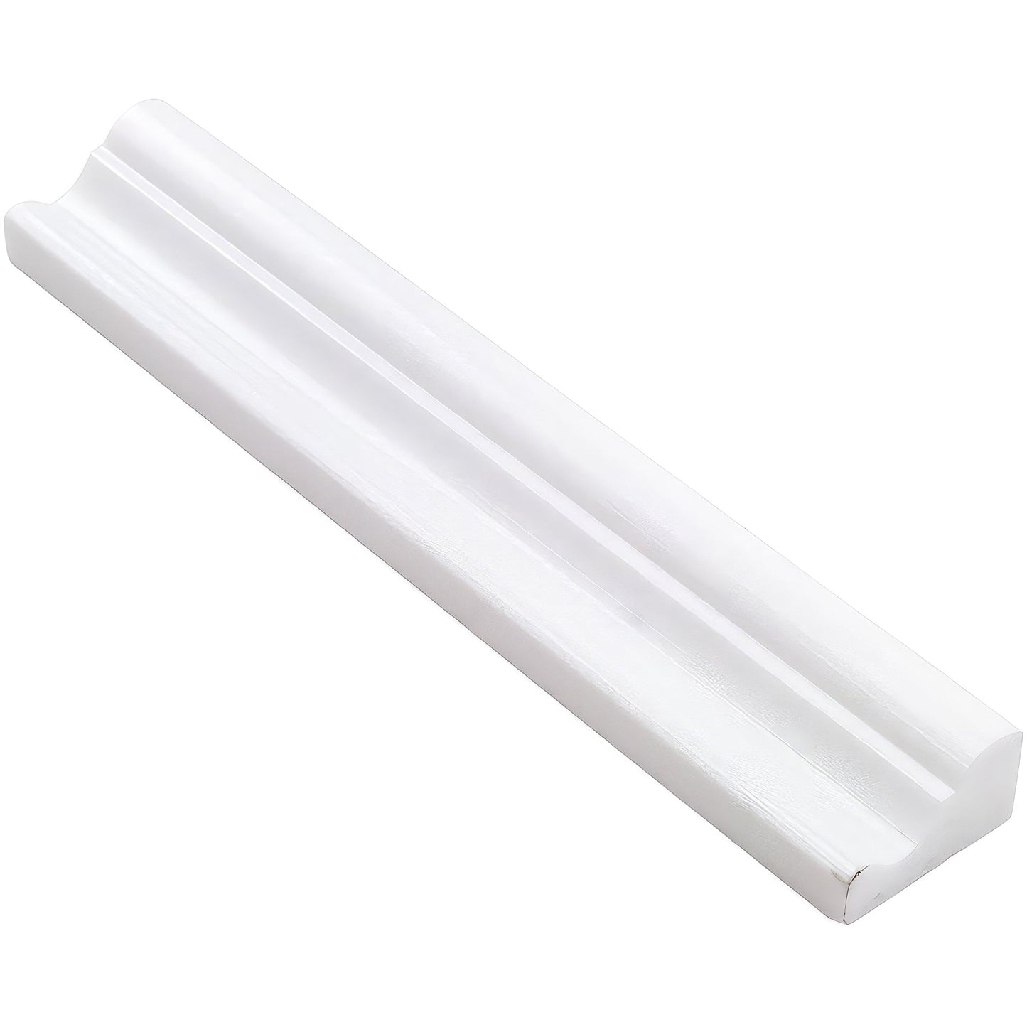 Thasos Chair Rail Polished Marble Tile Trim-Sample