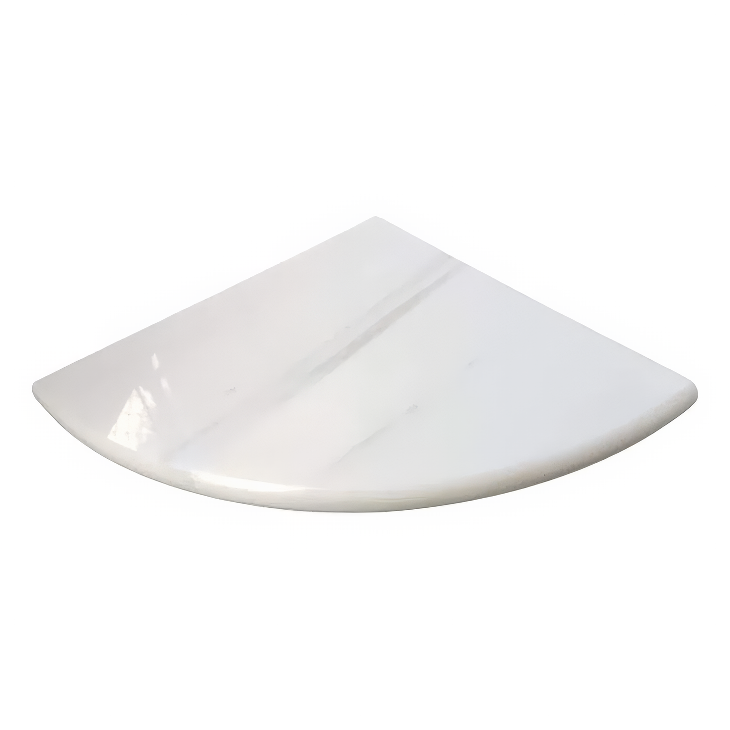 Bianco Dolomite Corner Shelf Polished White Marble Tile Trim For Walls & Floors