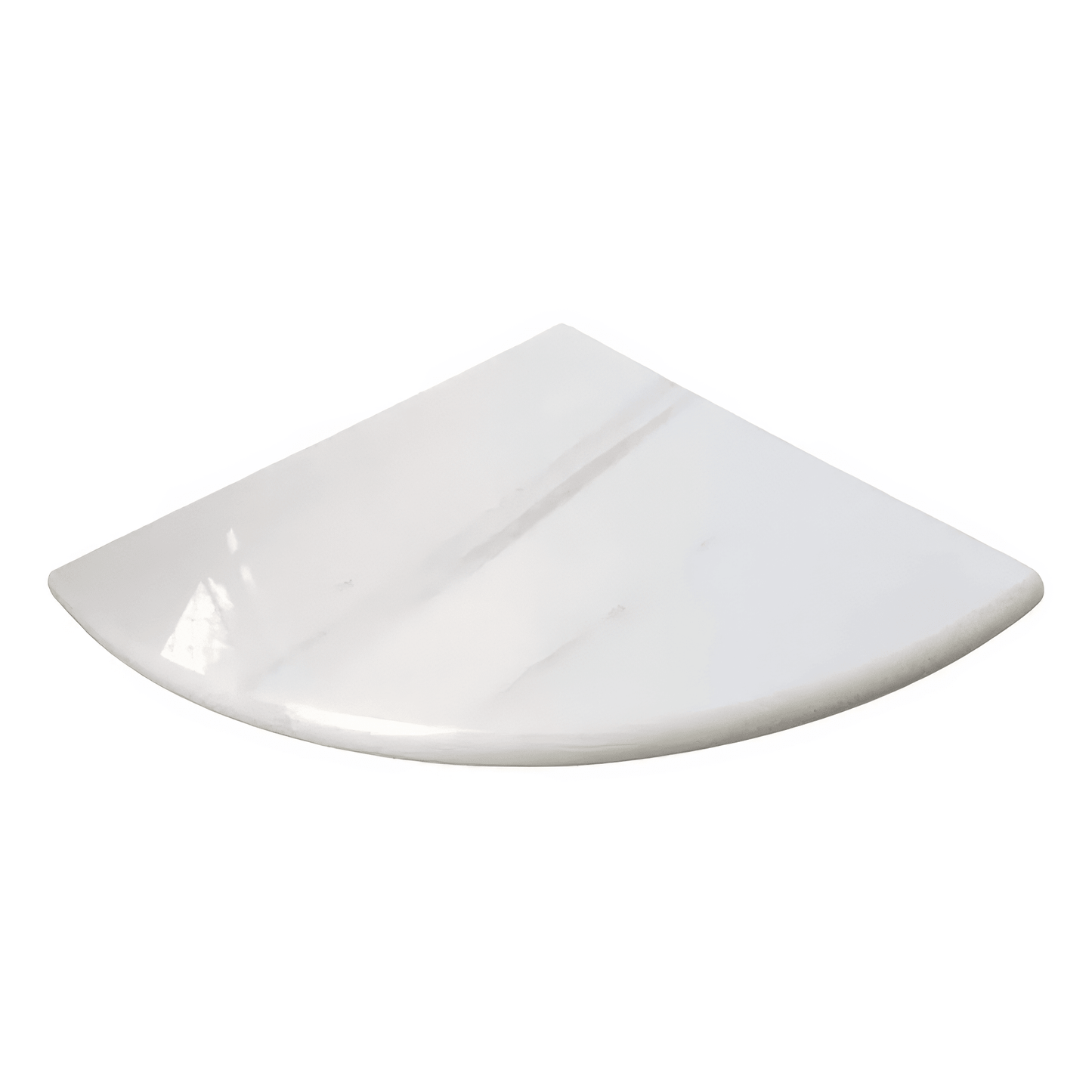 Bianco Dolomite Corner Shelf Polished White Marble Tile Trim For Walls & Floors