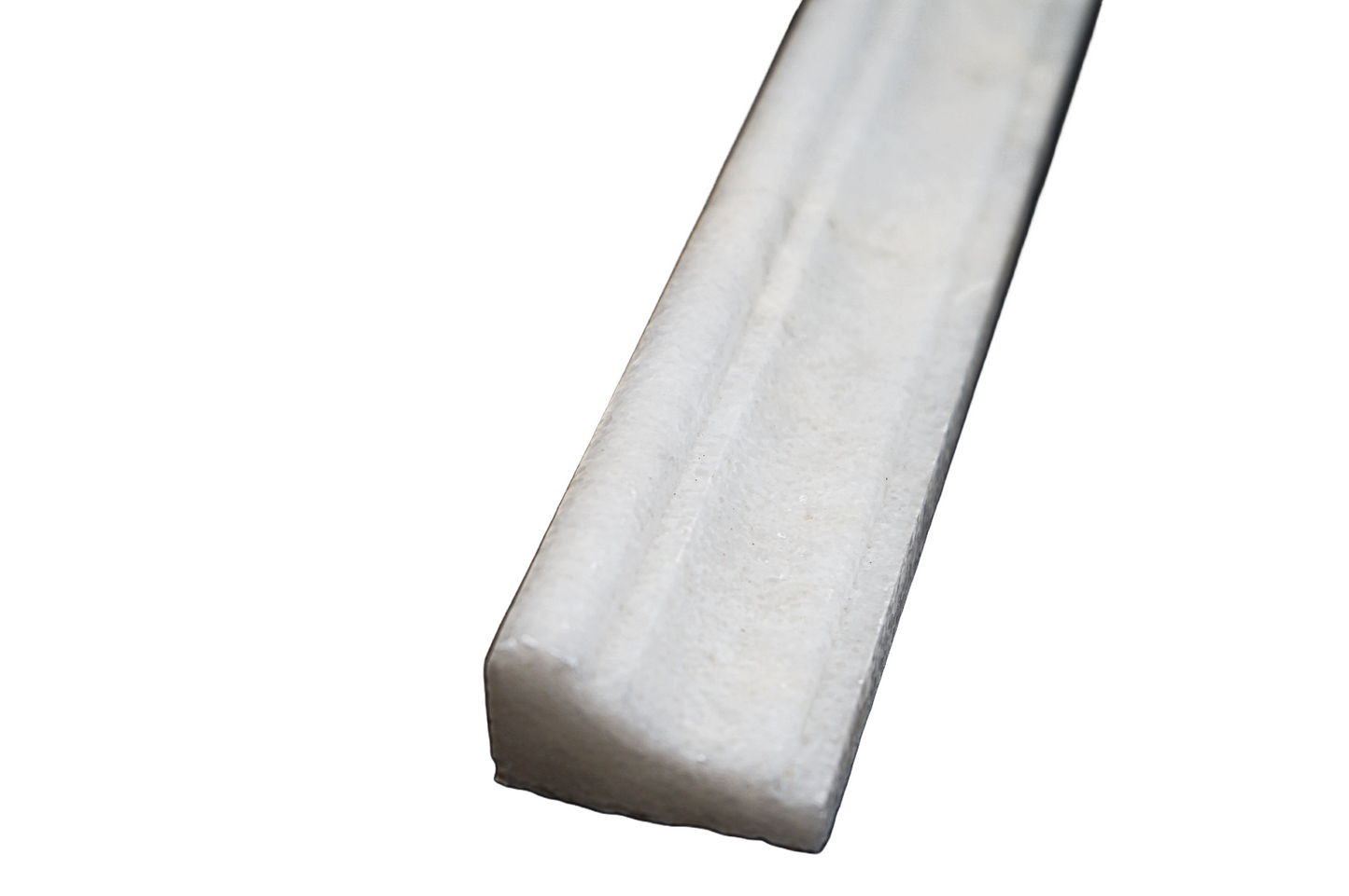 Bianco Chair Rail Honed White Marble Tile Trim For Walls & Floors