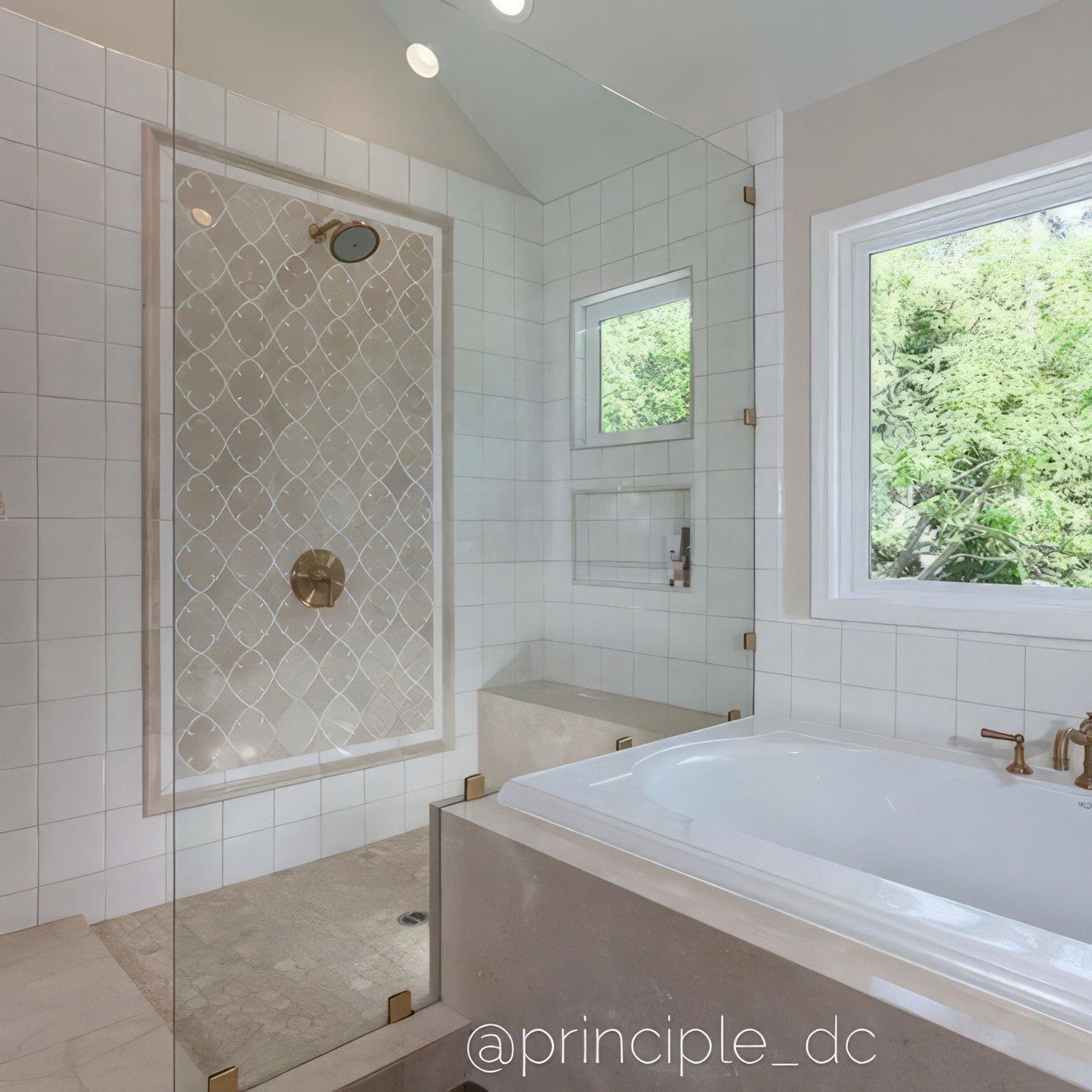Crema Beige Chair Rail Honed Marble Tile Trim