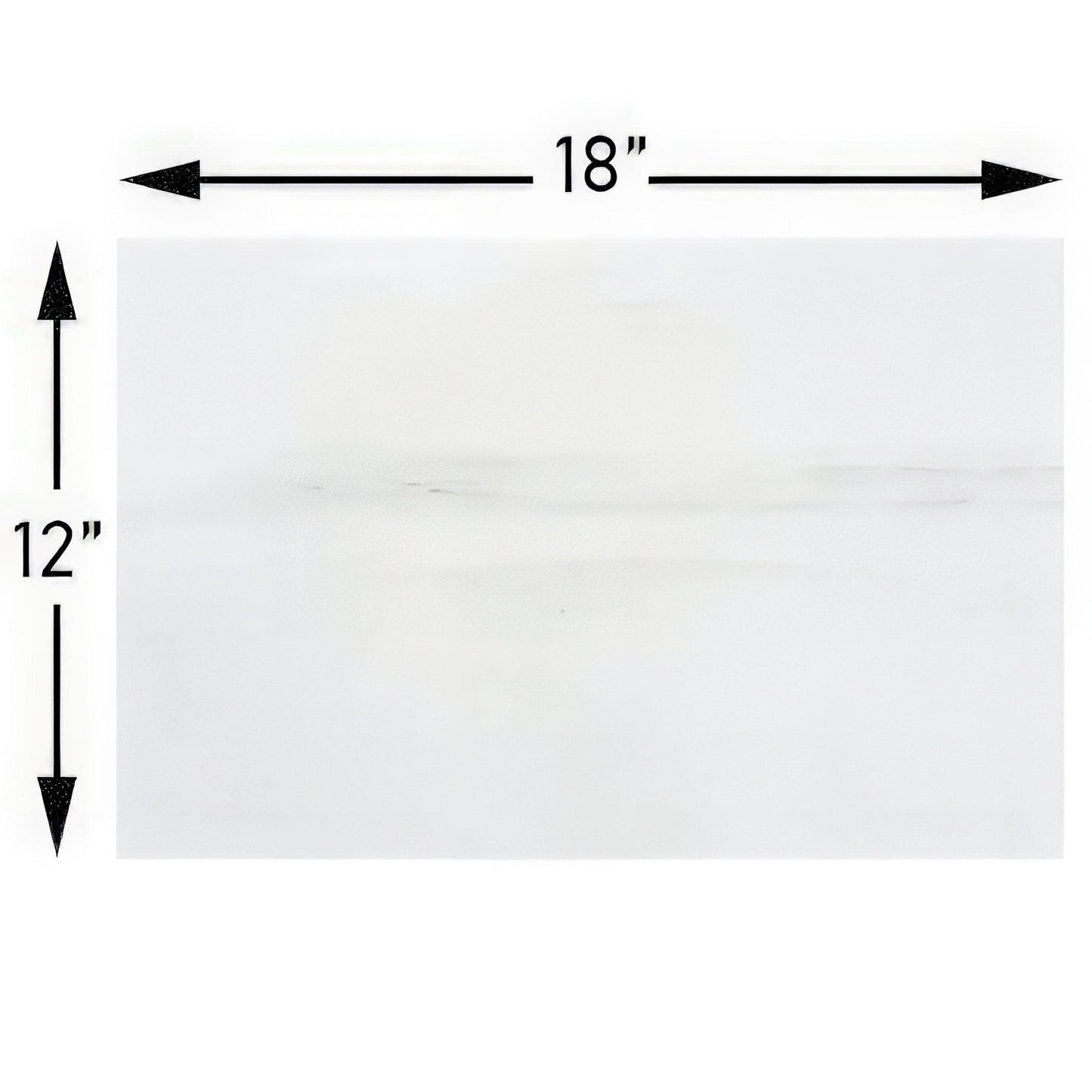 Bianco Dolomite 12x18 Polished White Marble Tile For Walls & Floors-Sample