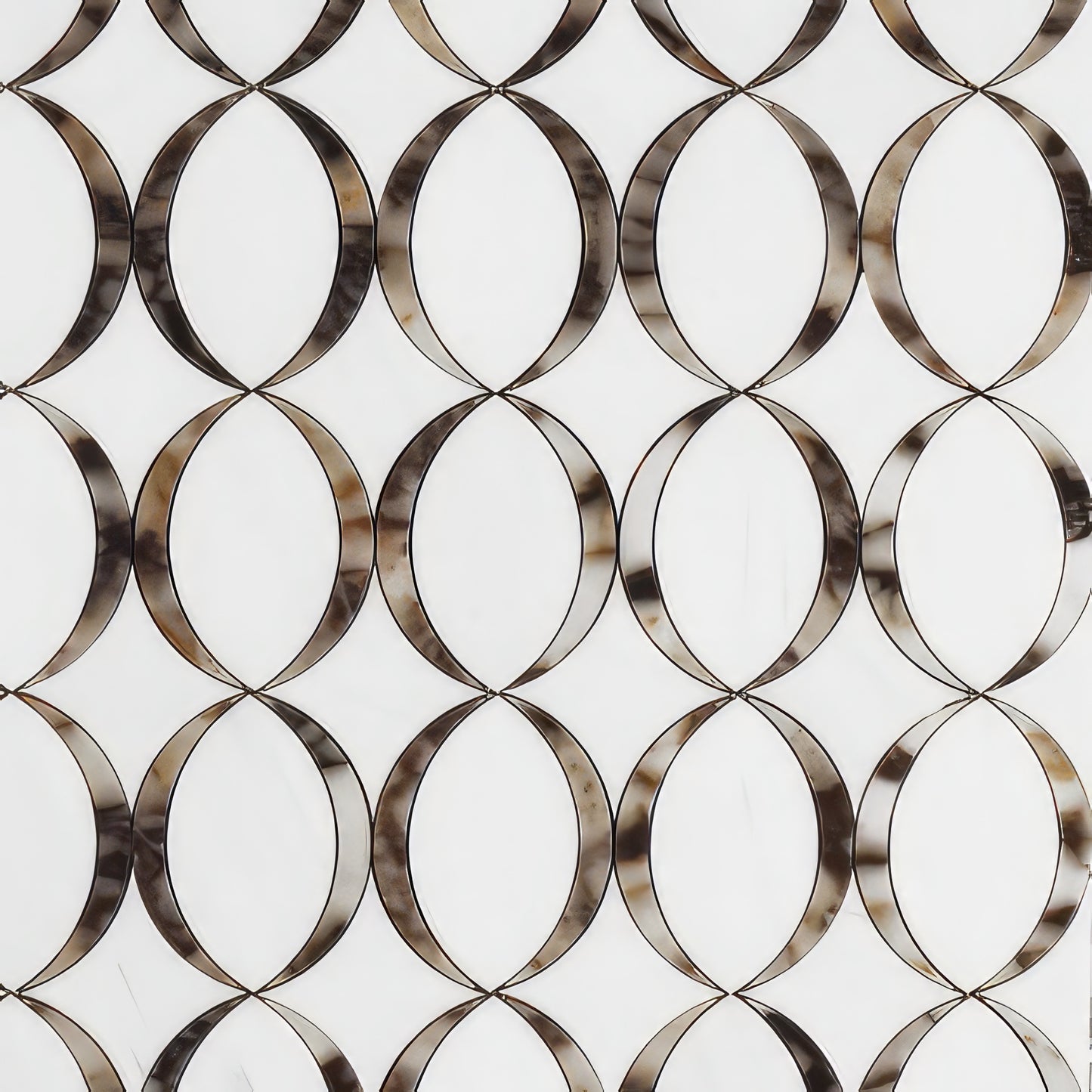 Sigma Dolomite Violetta Polished White Marble Mosaic Tile For Walls & Floors