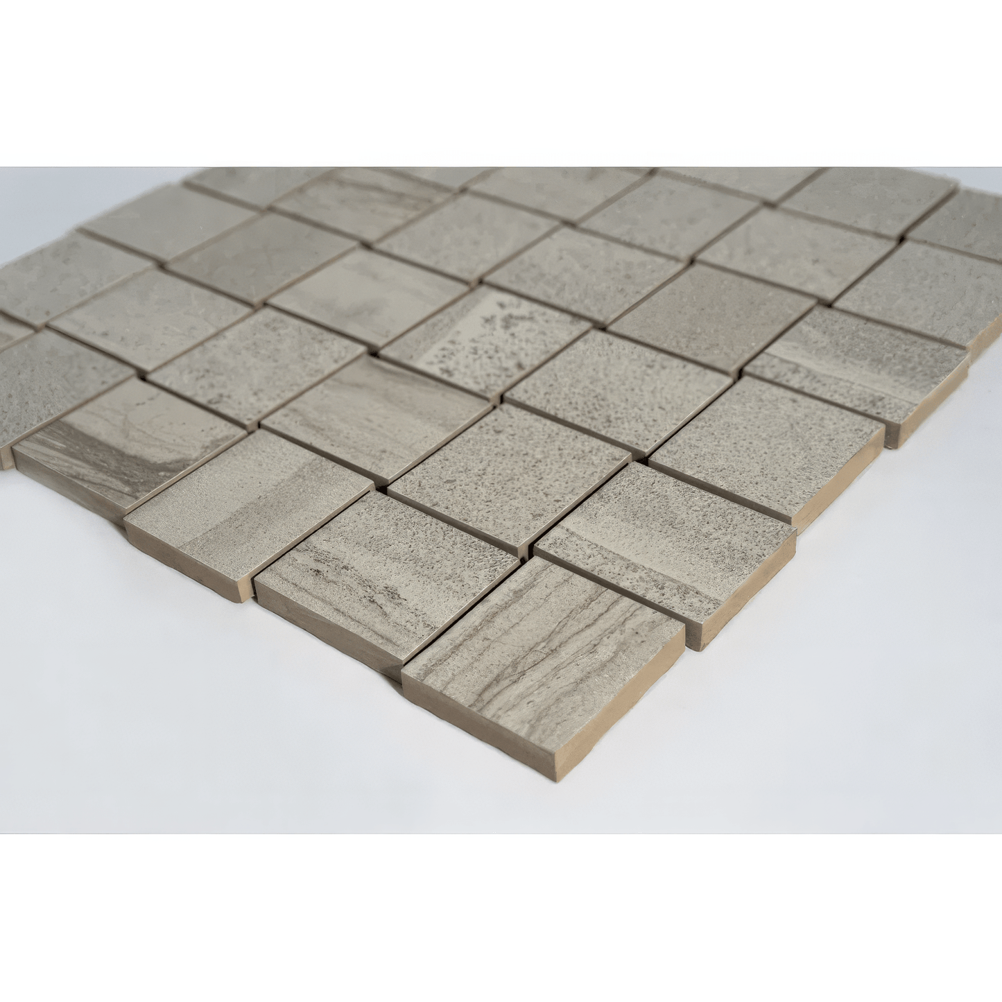 2x2 Beige Matte Porcelain Mosaic Tile For Walls & Floors - MARICERA