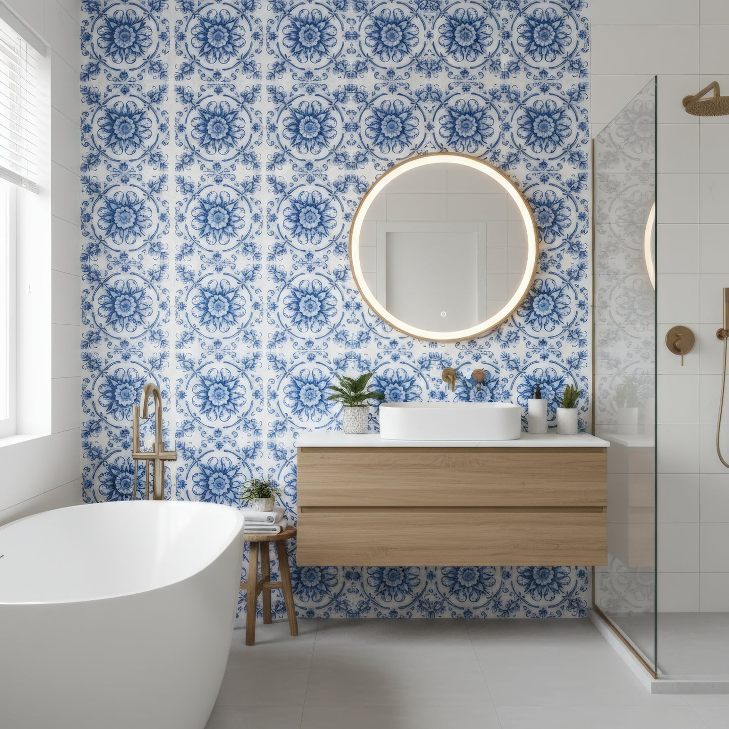Florentina-Blue-Engraved Marble Tile
