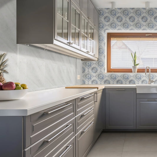 Seraphina | Glacier White Marble | Pattern Engraved - MARICERA