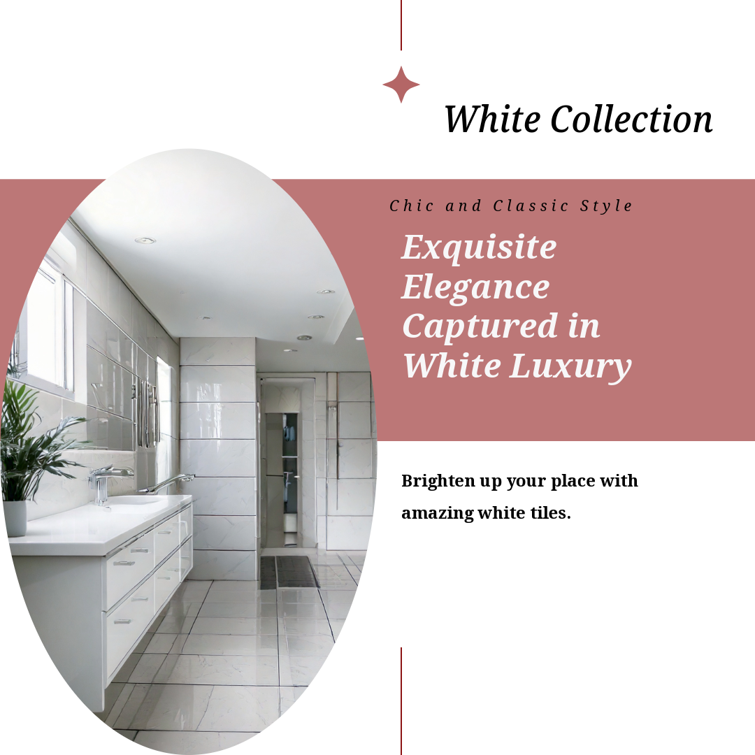 High-quality white porcelain backsplash for modern kitchens
