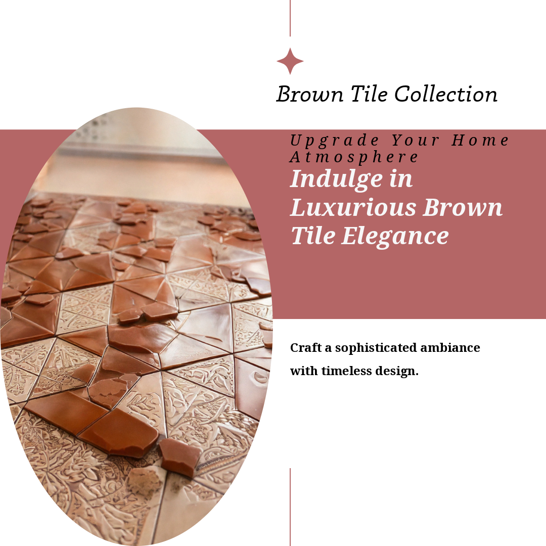 Warm-tone brown mosaic tiles for sophisticated interiors