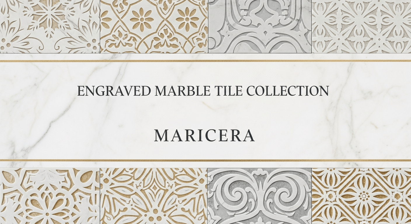 Engraved Marble Tile - MARICERA