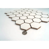 2-inch Hexagon Matte White Porcelain Mosaic Tile For Walls & Floors (Copy)