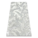 Jardin Silver Foil 12x24 Etched White Marble Tile For Walls & Floors