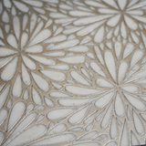 Geo 9 Glacier White 12x12 Etched Silver Foil Marble Tile For Walls & Floors