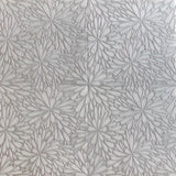 Geo 9 Glacier White 12x12 Etched Silver Foil Marble Tile For Walls & Floors-Sample