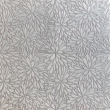 Geo 9 Glacier White 12x12 Etched Silver Foil Marble Tile For Walls & Floors