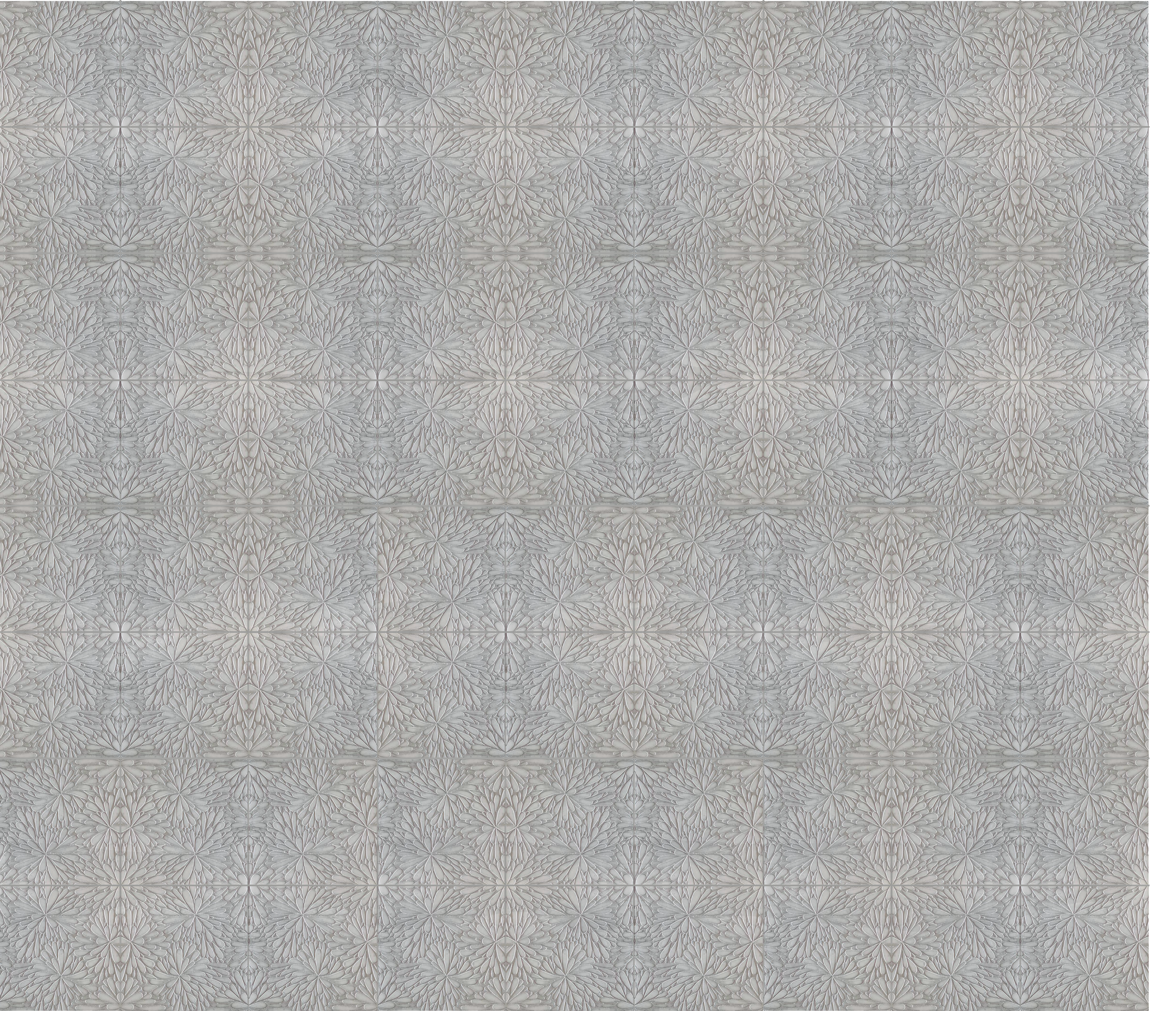 Geo 9 Glacier White 12x12 Etched Silver Foil Marble Tile For Walls & Floors