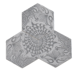 Nuhex Glacier White Etched Marble Tile Walls & Floors