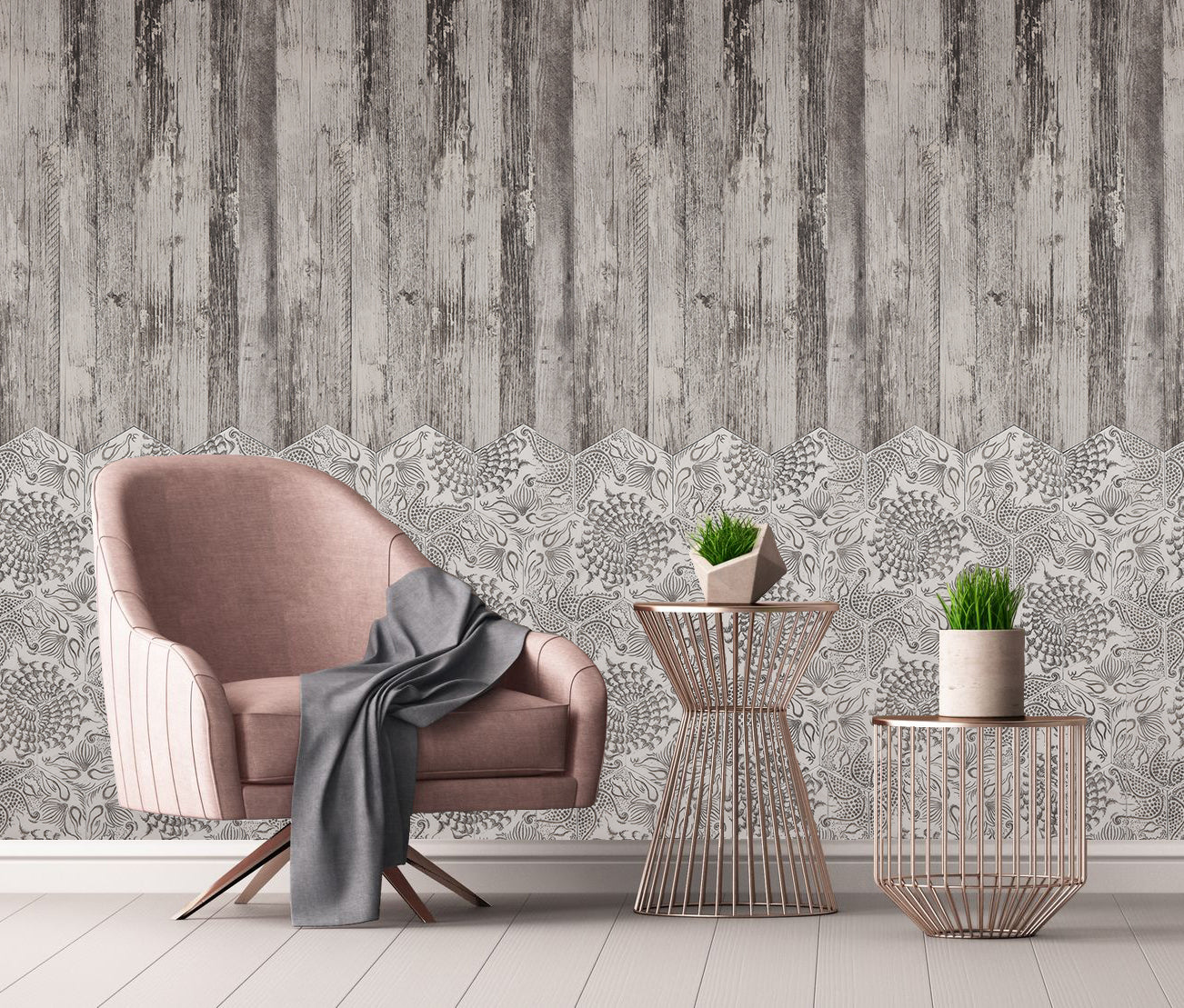 Nuhex Glacier White Etched Marble Tile Walls & Floors