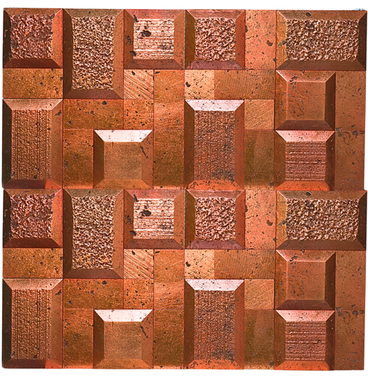 Stoneage Bronze Foil 12x12 Marble Mosaic Wall Tile
