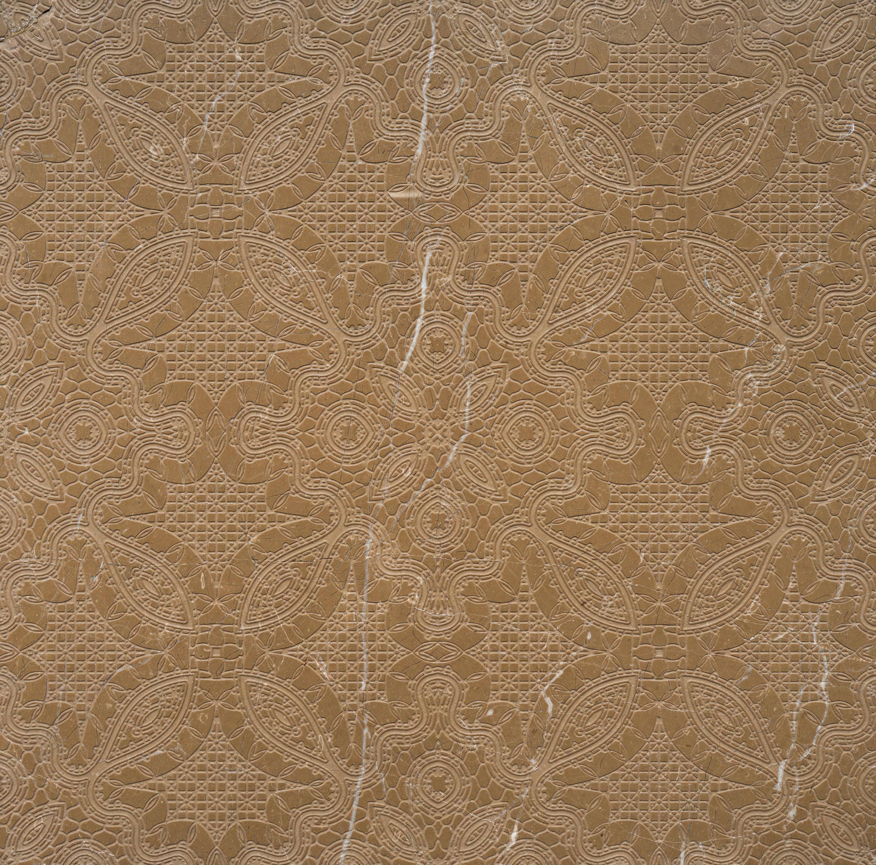 Foussana Gray Harmony Brown Texture Etched Marble Tile For Walls & Floors