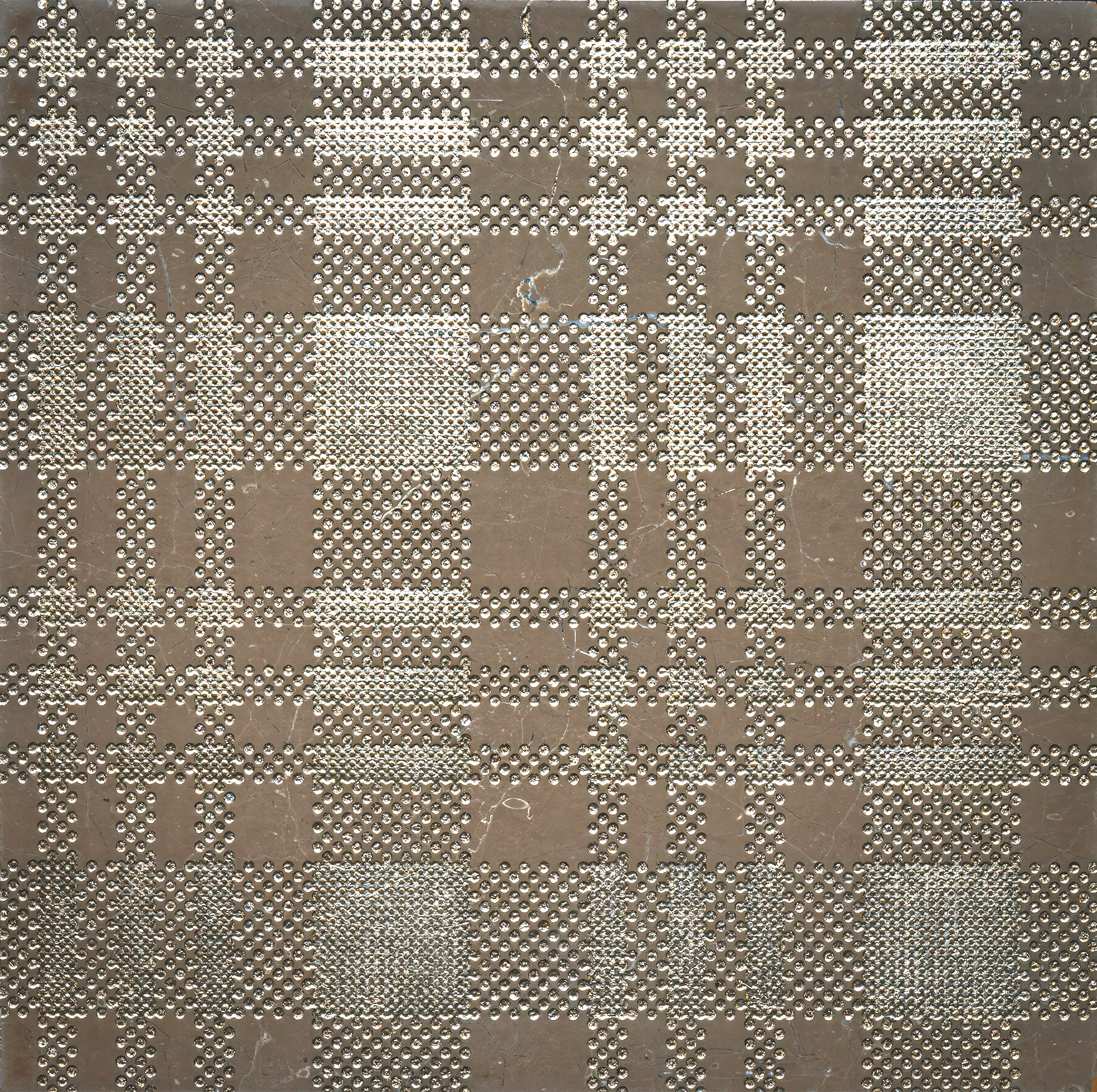 Burbery Foussana Gray 12x12 Etched Silver Foil Limestone Tile For Walls & Floors