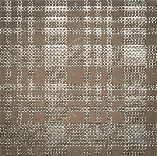 Burbery Foussana Gray 12x12 Etched Silver Foil Limestone Tile For Walls & Floors-Sample